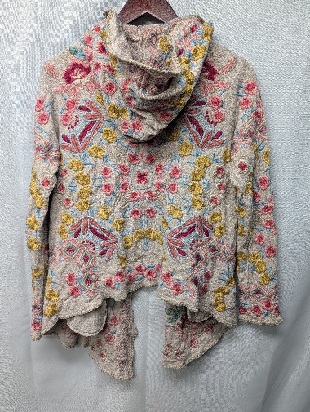 Rare Johnny Was 🌸Biya Embroidered Floral Sweater Cardigan Jacket, NWOT  Size XS - Picture 8 of 9